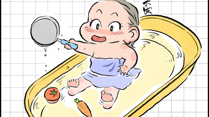 Tắm ngâm cho bé