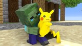 MONSTER SCHOOL _ BABY ZOMBIE AND A FRIEND PIKACHU - MINECRAFT ANIMATION
