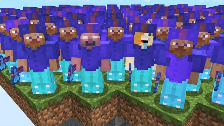 64人世纪大战！硬抗三队换黑曜石！16人对战48人