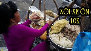Cặp vợ chồng xe ôm gắn bó gánh xôi 30 năm vỉa hè 10k/hộp để mưu sinh