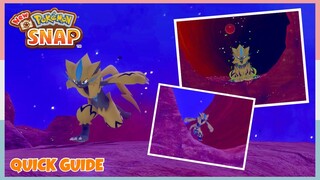 How To Race With Zeraora In Barren Badlands *Night* | New Pokemon Snap - Quick Guide