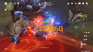 230K Vape Charge attack I Hu tao Damage Showcase - Genshin Impact