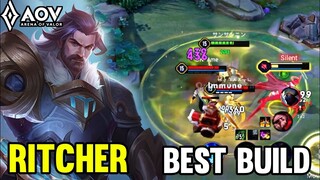 AOV : RITCHER GAMEPLAY | BEST BUILD - ARENA OF VALOR LIÊNQUÂNMOBILE ROV COT