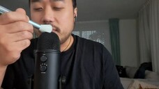 ASMR Relaxing MIC BRUSHING & GUM CHEWING ~ Inaudible Whispering ✨