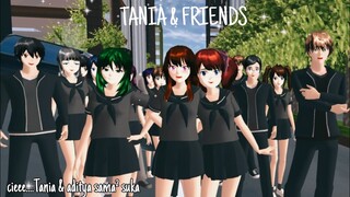 TANIA & FRIENDS #part 5 DRAMA SAKURA SCHOOL SIMULATOR | MUTIA ANIMASI | PEANUT BUTTER