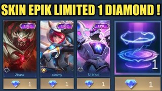 DISKON 99% !! SKIN EPIK LIMITED CUMA 1 DIAMOND ! RECALL TAS TAS 1 DIAMOND ! EVENT DIAMOND KUNING