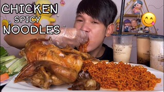 [ MrrDaro KH] MUKBANG EATING GRILLED CHICKEN + SPICY NOODLES | MukBang Eating Show