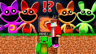 JJ and Mikey BUNKER vs Smilling Critters NIGHTMARE CATNAP's Attack - in Minecraft Maizen