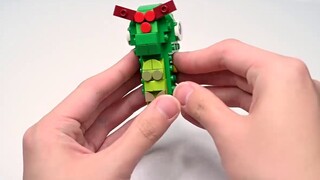 Use Lego sets to build Pokémon: Caterpillar [Set Modification]