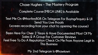Chase Hughes Course The Mastery Program download