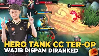 RANKED PAKAI SALAH SATU HERO TANK TERLENGKAP SKILLNYA (AOE DAN CC)- MLBB