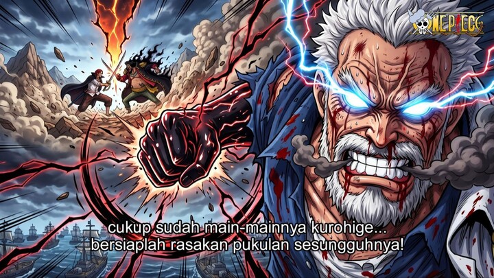 FULL ONE PIECE TERBARU - KEKUATAN SETARA DEWA! GABUNGAN TINJU GARP & TEBASAN SHANKS! KUROHIGE K.O!