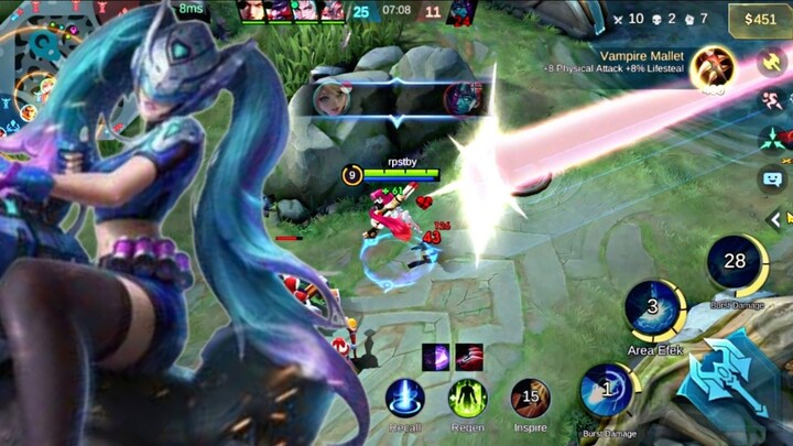 EPIC MOMENT DAMAGE LAYLA DI MOBILE LEGENDS 😱