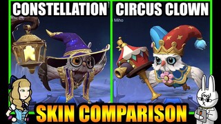 DIGGIE CIRCUS CLOWN ELITE SKIN EFFECTS VS. CONSTELLATION SPECIAL SKIN - MLBB SKIN COMPARISON SERIES