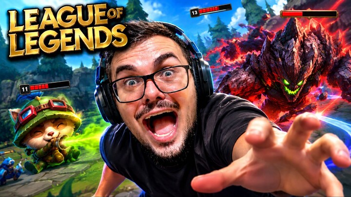 COMO É JOGAR LEAGUE OF LEGENDS COM MR FALL