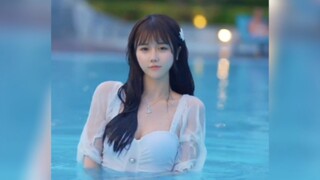 "Water escape, super beautiful swimming pool kill"