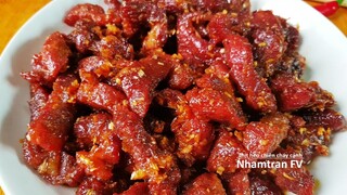 THỊT HEO CHIÊN CHÁY CẠNH Xào Sả Ớt Sốt Nước Mắm Đậm Đà Ăn Cơm Hay Lai Rai Đều Ngon |Nhamtran FV