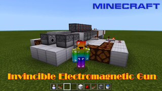 [เกม] Minecraft: จำลองเอฟเฟกต์มังงะ ปืนแม่เหล็กไฟฟ้านัดเดียวถึงใจ!