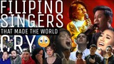 FILIPINO SINGERS that made the World Cry in their Reactions (Marcelito Pomoy, Morissette, and more..