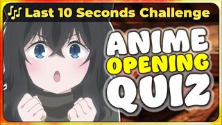 🎼 Anime Opening Quiz: Last 10 Seconds 【Easy → Impossible】 (55 Songs!)