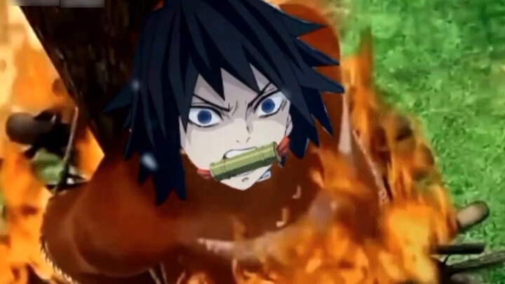 Large documentary, wind column, fire column and water column