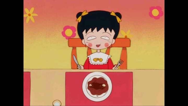 maruko pergi ke restoran perancis