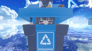 [Model VRChat] Saya memasukkan tempat sampah ke VRChat, sangat lucu woo woo