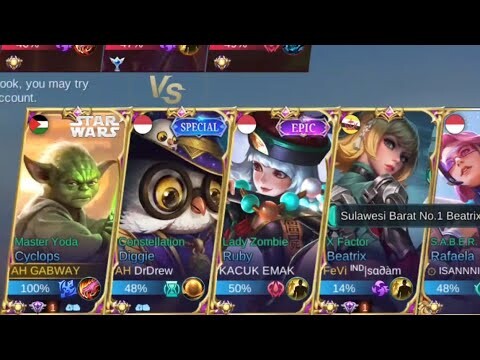 MABAR DENGAN TOP GLOBAL BEATRIX - Mobile Legends