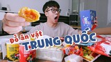 THỬ ĐỒ ĂN VẶT TRUNG QUỐC SIÊU NGON // Bánh trứng chảy, rong biển cuộn sầu riêng, bánh oreo kem chảy