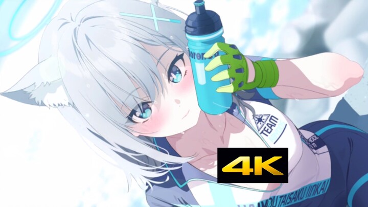 【碧蓝档案】（4K/白子live2D）XP暴击警告