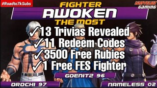 KOF AllStar 1st ANNIVERSARY GIVEAWAY (FREE FES) + TRIVIAS + New Redeem CODES