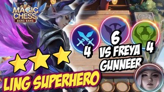 3 STAR LING SUPERHERO VENOM VS HYPER FREYA GUNNER ! MAGIC CHESS