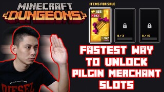 Fastest Way To Unlock Piglin Merchant Slots - Minecraft Dungeons