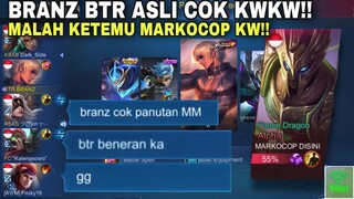 BTR BRANZ ASLI COK KWKW!! SOLO RANKED MALAH KETEMU MARKOCOP AUTO KASIH DAGGER LEGEND !!