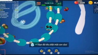 Worms zone.io #302 game Rắn săn mồi - game con giun săn rắn top 1 kịch tính