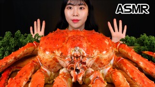 ASMR🦀 대왕 킹크랩 4KG 제일 큰 사이즈 먹방 MUKBANG SEAFOOD GIANT KING CRAB EATING SOUND