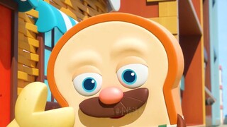 A cute crab biscuit is about to jump into the sea, can the biscuit live in the sea? funny animation