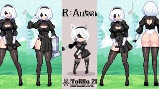 尼尔：机械纪元 像素动画 2B NieR:Automata