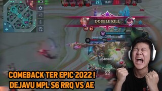 GAME COMEBACK TERSERU DEJAVU MPL S6 RRQ AE PAKE HELCURT JUNGLER - Mobile Legends