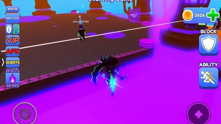 blade ball fight but is my vdio on my friend in battle my name is catcute45368 let be a friend!