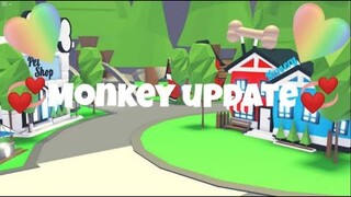 Monkey Update-Roblox Adopt me