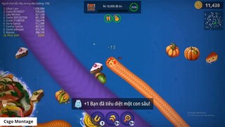 Worms Zone.io Rắn Săn Mồi #095 _ Noel tới rồi chơi rắn săn mồi thôi các bạn _ 1