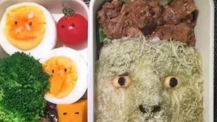 Hộp cơm bento của vợ chồng người Nhật sau một cuộc cãi vã hahahaha