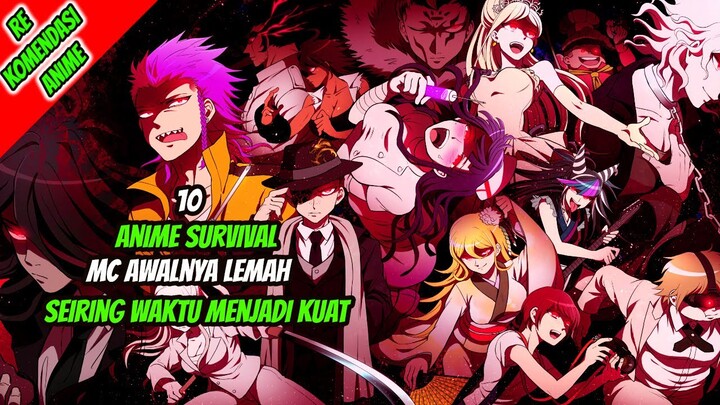 10 Anime Survival MC Awalnya Lemah Seiring Waktu Menjadi Sangat Kuat!
