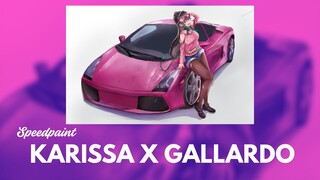 gini jadinya klo 2 kecantikan bergabung (speed Paint Karissa X Lamborghini Gallardo)