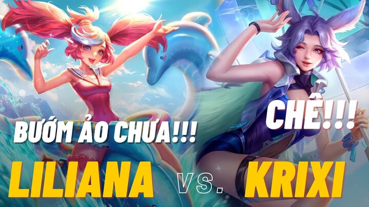 Icy foxx cầm Liliana đối đầu Krixi kèo late game thi nhau shock dame | Liên Quân