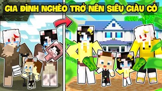 Mèo Simmy Gia Đình Vô Gia Cư Nghèo Khổ Bỗng Trở Thành Gia Đình Siêu GIÀU CÓ Trong Minecraft