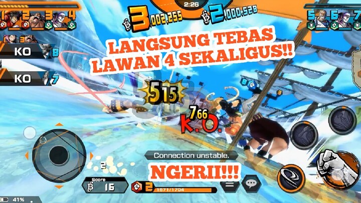 TEBASS LAWAN 4 DENGAN 1 ULTIMATE SEKALIGUS!!!