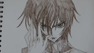 วาดรูปอนิเมะ ผู้ชายเท่ๆ ลูลูช แลมเพอรูจ Code Geass