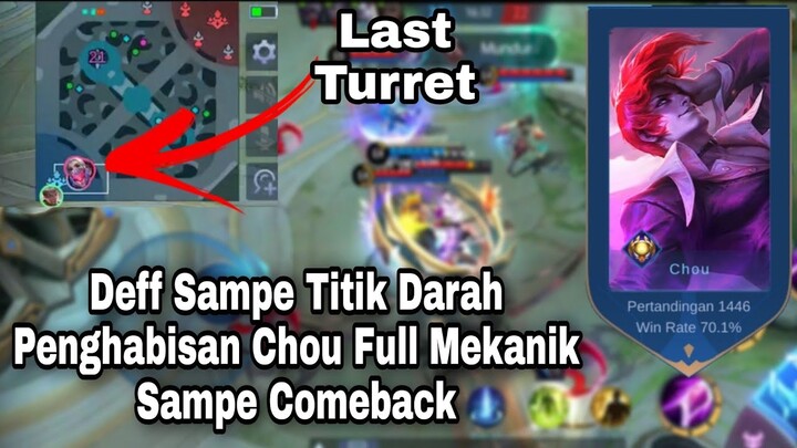 TRY HARD SOLO MCL CHOU 1,4K MATCH GAMEPLAY - MLBB